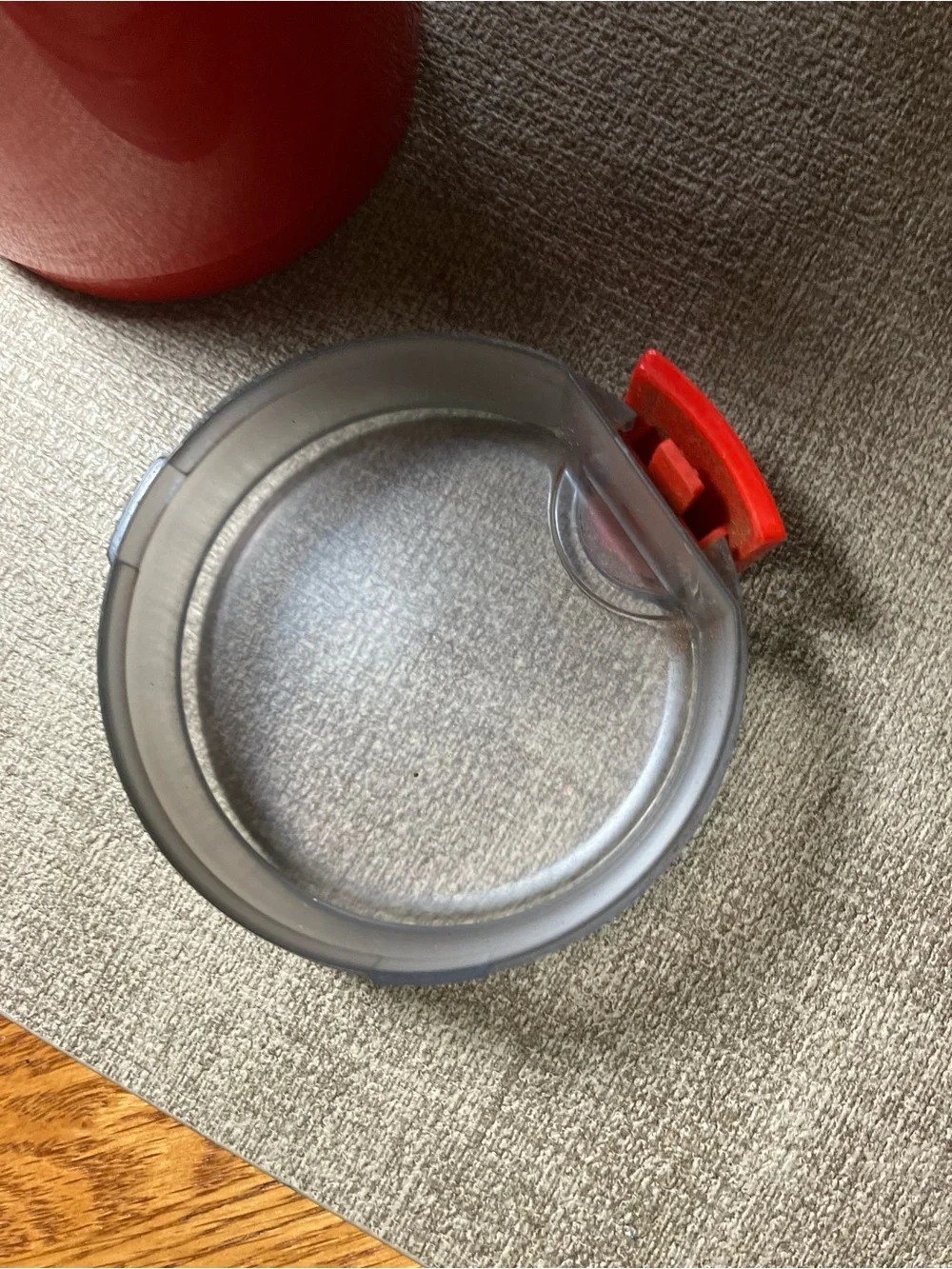 Oster Red Electric Coffee Grinder with Clear Lid
